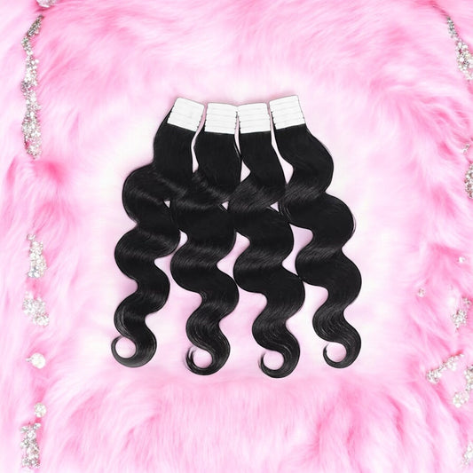 100% Virgin Indian Body Wave Tape-In Extensions